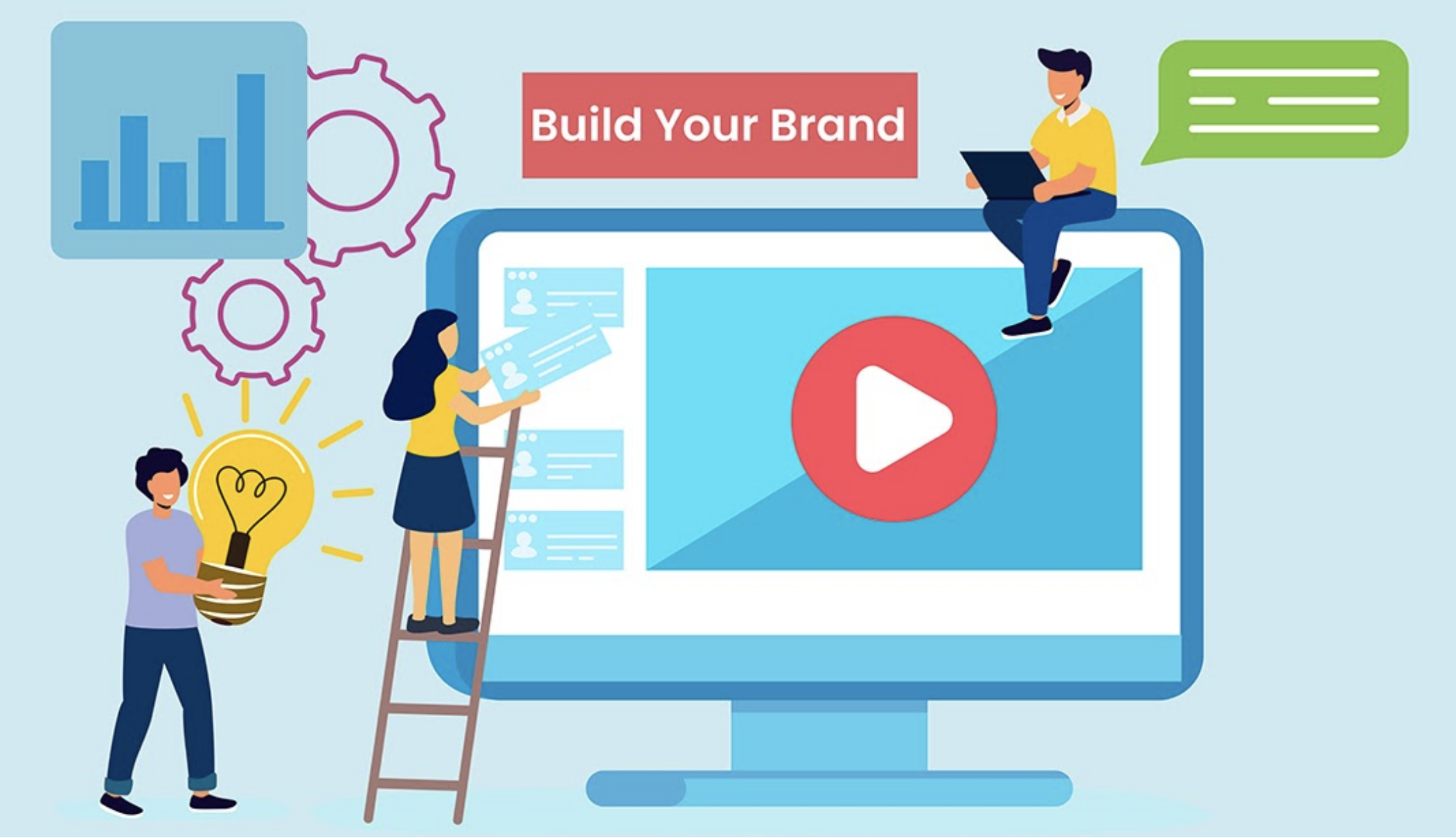 Graphic illustration: Build your brand